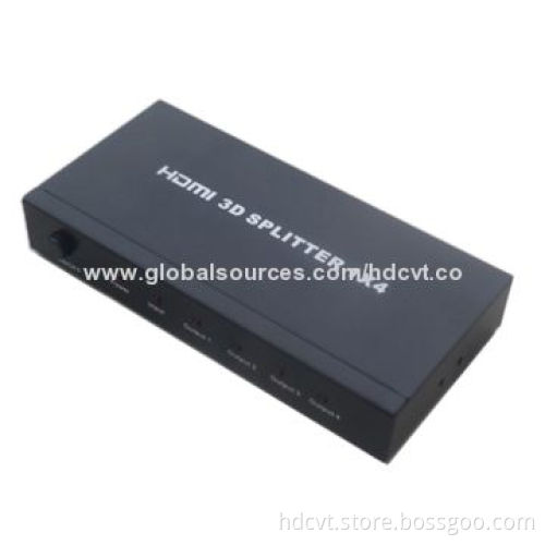 1 x 4 HDMI Splitter, Supports 3D (HDCP) (HDMI 3D), Up to 225MHz Operating Frequency
